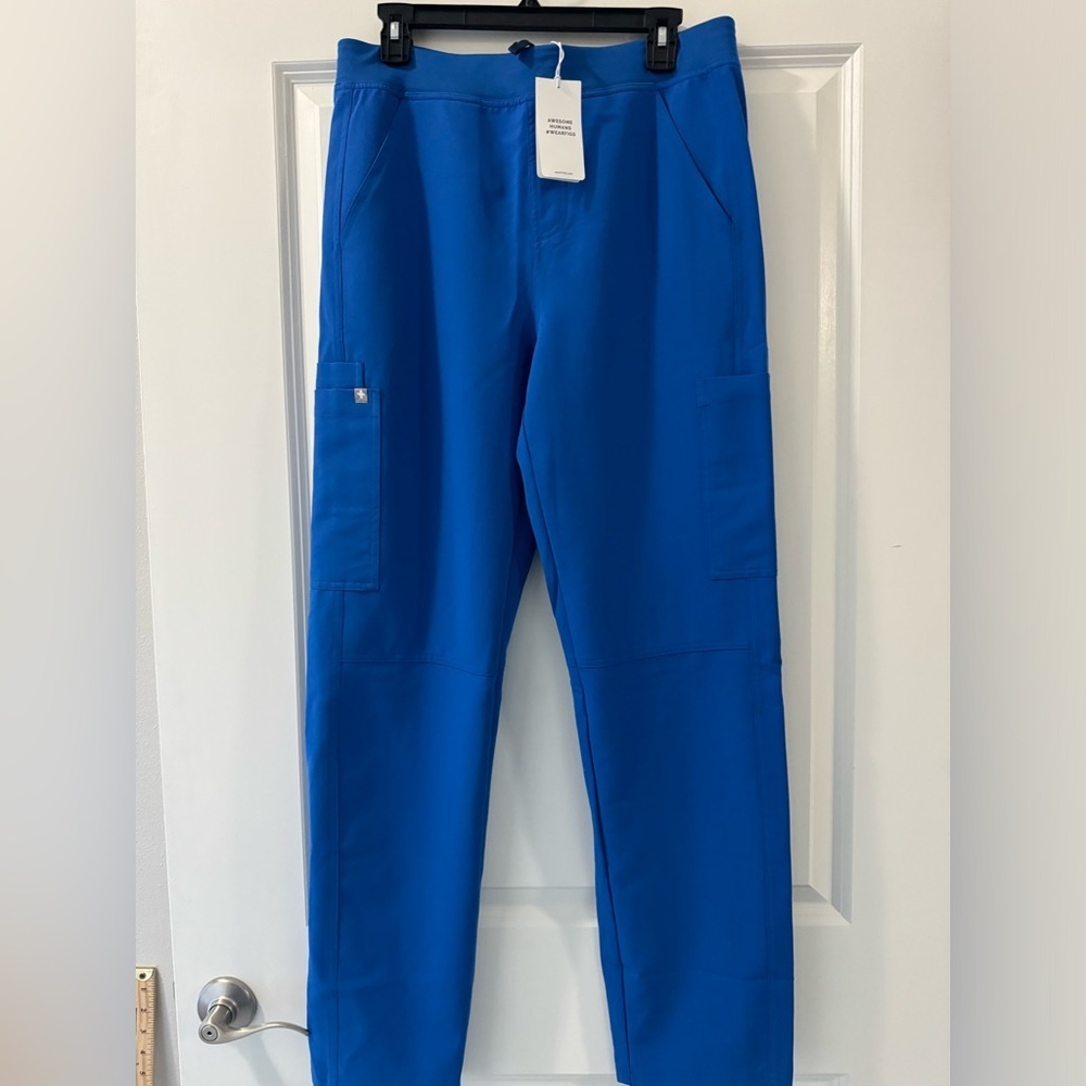 Figs Axim Cargo Scrub Pants Medium Royal Blue Mens